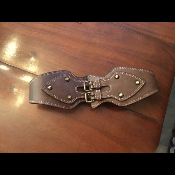 Women’s PU Leather Belt W/Buckles Front Design L